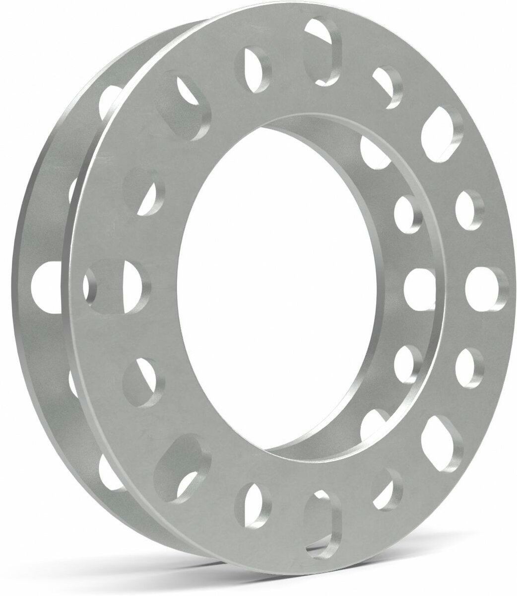 Coyote Wheel Accessories Wheel Spacer, 6 Millimeter/1/4 in Thickness, 126.00 Millimeter Hub Size, Die Cast Aluminum, Set Of 2 - 911136-A