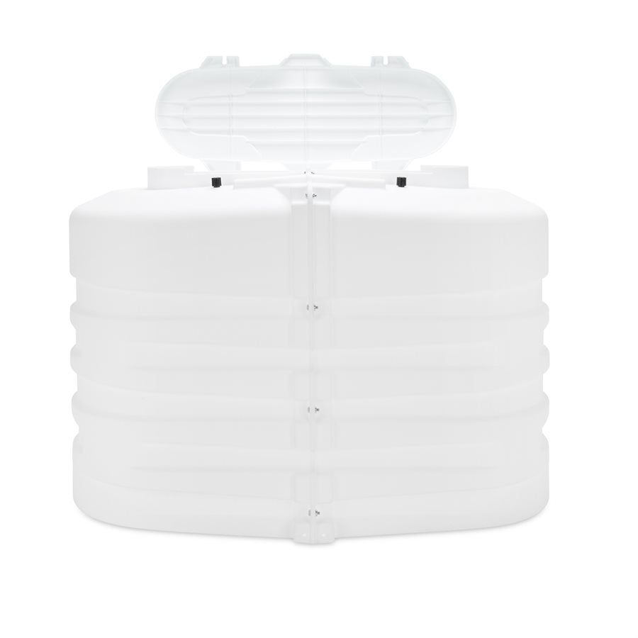 Camco Propane Tank Cover, For Dual 20 lb Tanks While Mounted, White, 29-1/2 in Width x 20-1/2 in Height x 15-1/2 in Depth - 50503