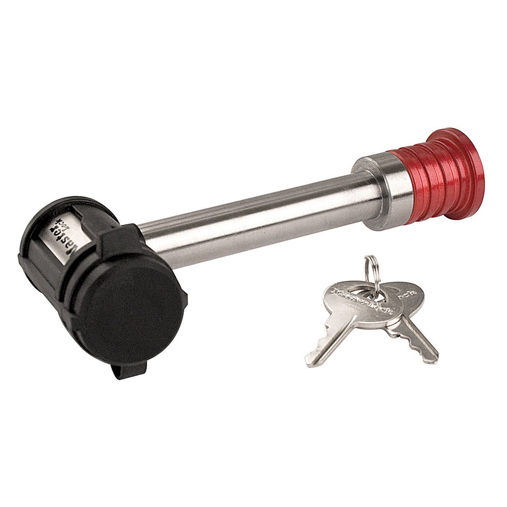 Master Lock Starter Sentry Trailer Hitch Pin, 5/8 in Diameter, 3 in Length, Stainless Steel - 1469DAT