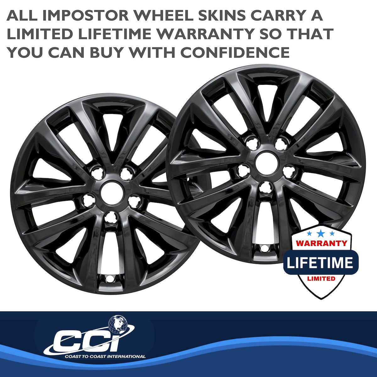 Coast2Coast Wheel Skins & Styled Wheel Covers IWCIMP399BLK product image 3