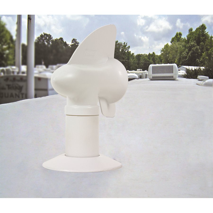 Camco Sewer Vent Cap, Fits Up To 2 in Vent Pipe, White - 40595