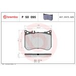 Brembo Brake Pads P50095 product image 3