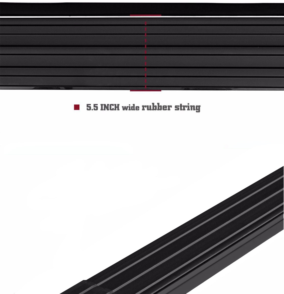 Black Horse Offroad Running Board, Black, Aluminum - PR-HOPIBK16