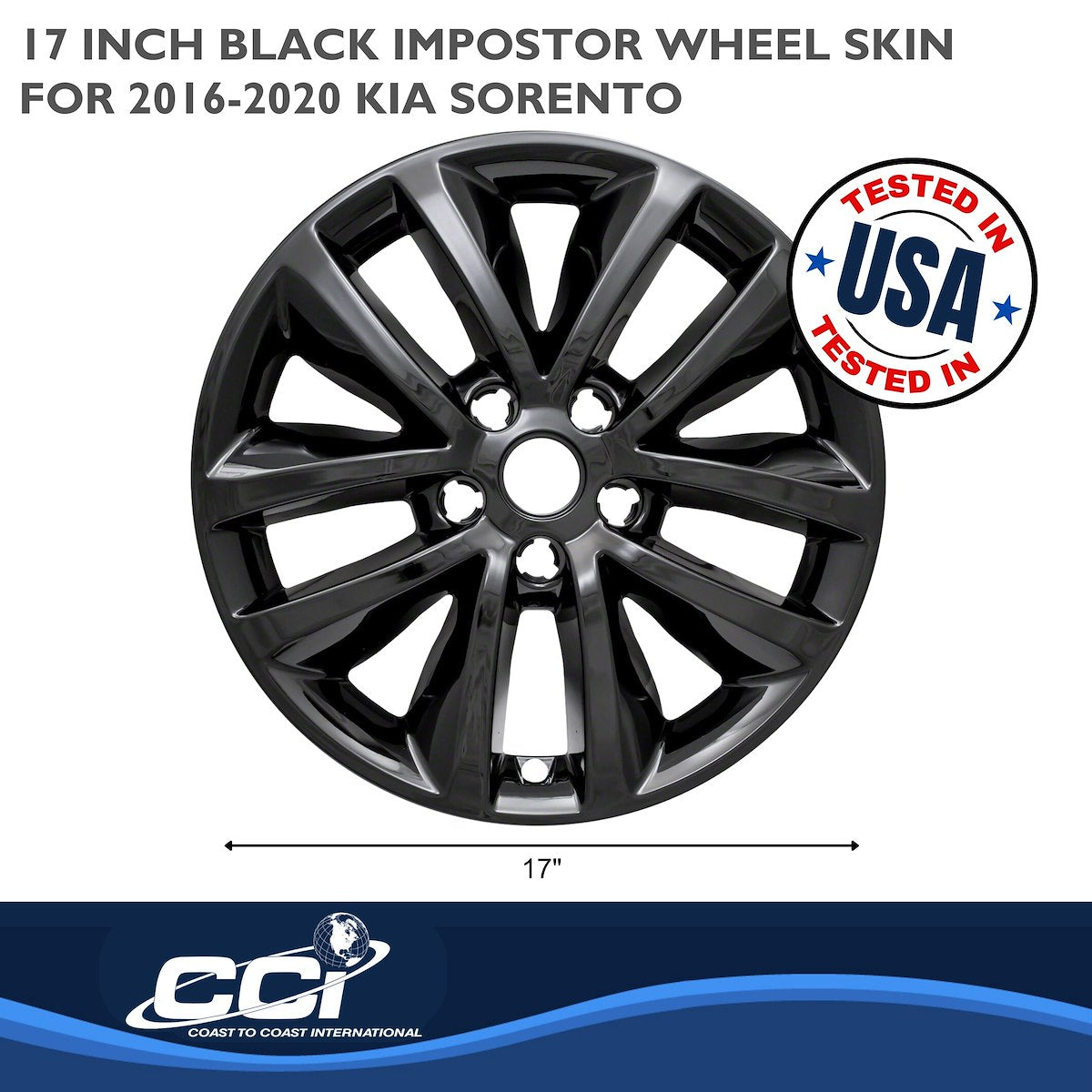 Coast2Coast Wheel Skins & Styled Wheel Covers IWCIMP399BLK product image 2