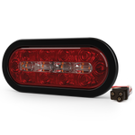 Ecco Electronic Warning Light, ED Series, 7.5 in Oval, Directional Amber/White LED - ED3060AW
