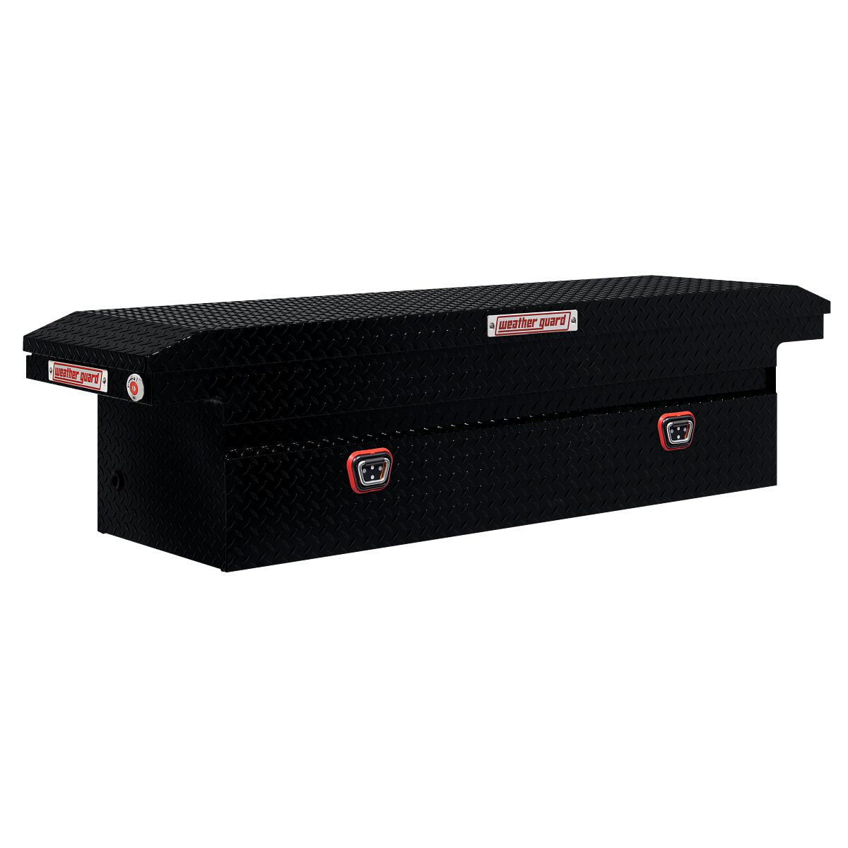 Weather Guard Tool Box, Gloss Black, Aluminum, 20 in Length x 72 in Width x 18 in Height - 121-5-04