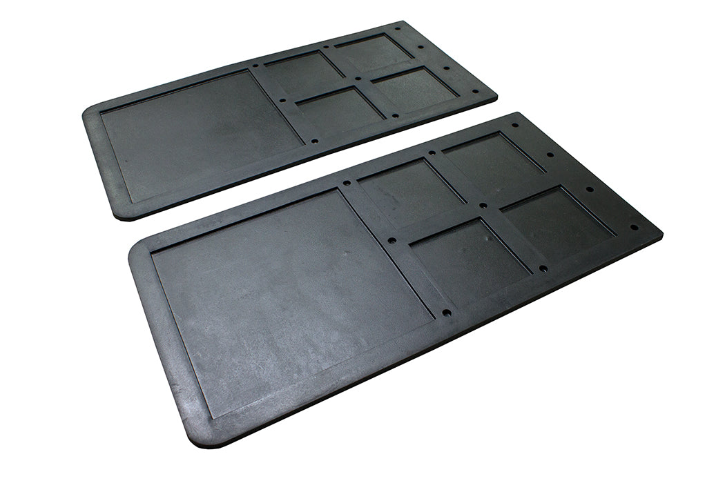 Go Industries Mud Flap, Direct Fit 12 in X 24 in, Black, Set Of 2 - 723