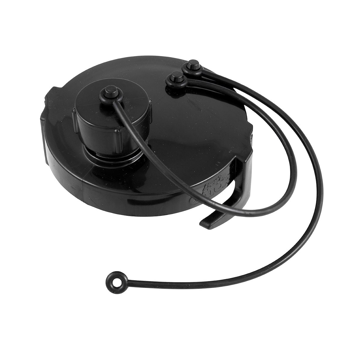 Duraflex Sewer Cap, 3 in Termination Cap With Bayonet Hook, Black, With 3/4 in Hose Thread Connection With Cap - 22197
