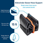 Camco Sewer Hose Support, Holds 15 ft Hose, Black - 43041