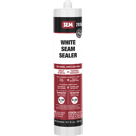 SEM Products Body Seam Sealer, 1K, White, 5 To 10 Minutes Working Time - 29362