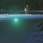 Taco Navigation Light, 3-3/8 in Length x 1-3/4 in Height x 5/8 in Depth, 0.6 amp At 12 V, Red And Green LED, Set Of 2 - F38-6602-1