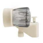 Dura Faucet Faucet, 2 Smoked Acrylic Knob Handle, 2 Hole Application, 1/4 Turn Washerless Cartridge Valve - DF-SA110S-BQ