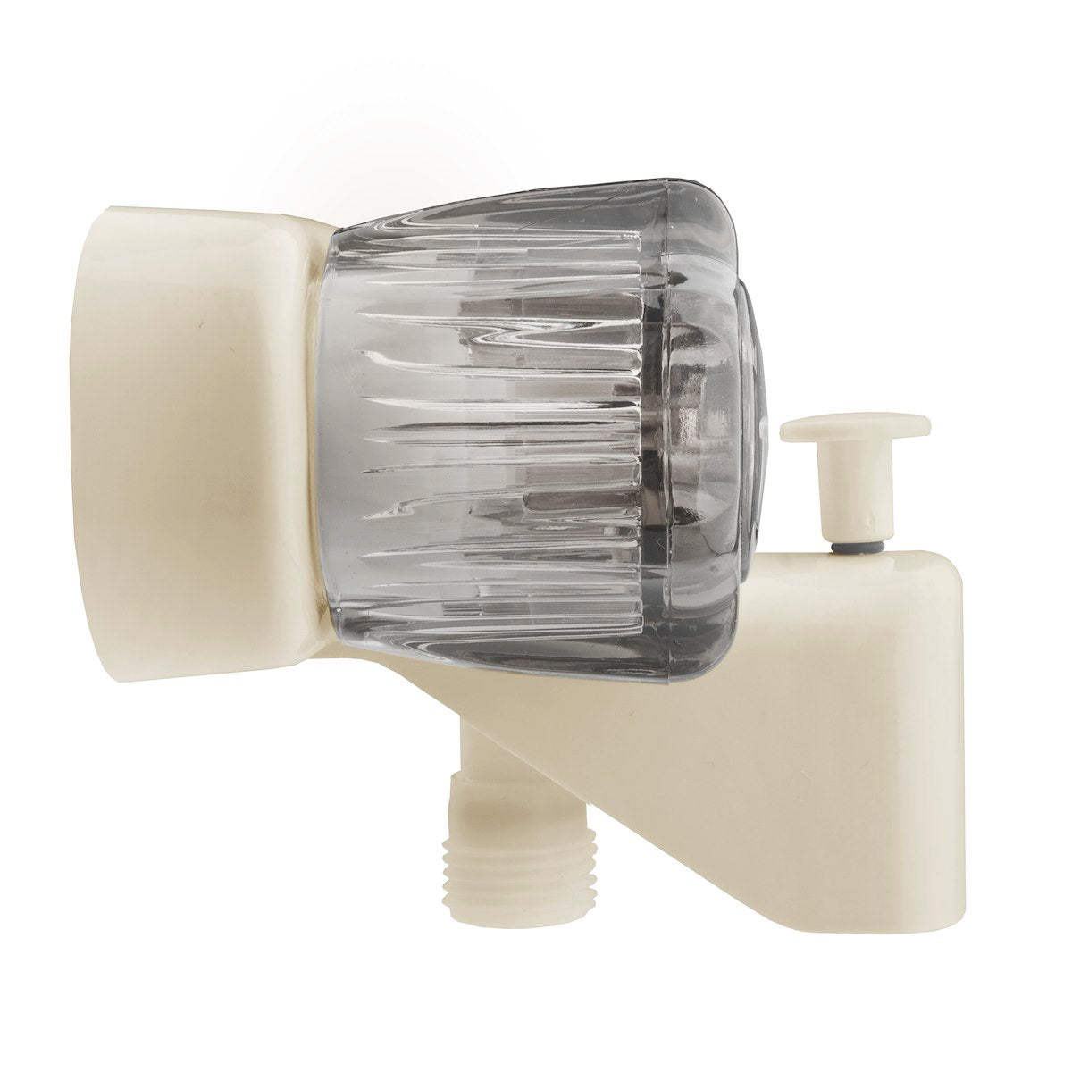 Dura Faucet Faucet, 2 Smoked Acrylic Knob Handle, 2 Hole Application, 1/4 Turn Washerless Cartridge Valve - DF-SA110S-BQ