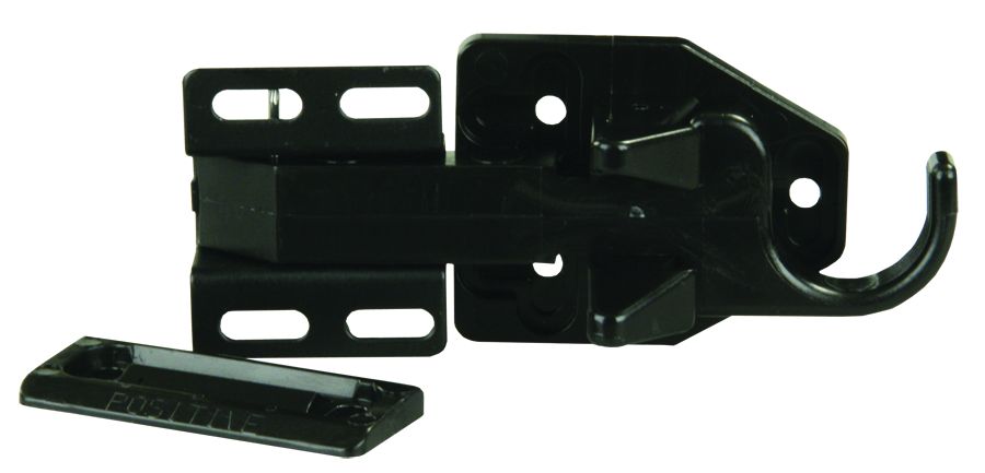 JR Products Screen Door Latch, Black - 10785