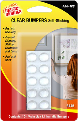 Magic Mounts Multi-Surface Protection Pad, 7/16 in Diameter, Pack Of 10 - 3745