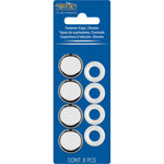 Cruiser License Plate Bolt Cover, Chrome Plated, Set of 4 - 82630