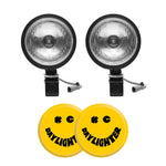 KC HiLiTES Driving/Fog Light, 6 in Round, 100 Watt Bulbs amp Draw 8.33 amp At 12 V Per Light, 2452 Raw Lumens Per Light, Set Of 2 - 0234