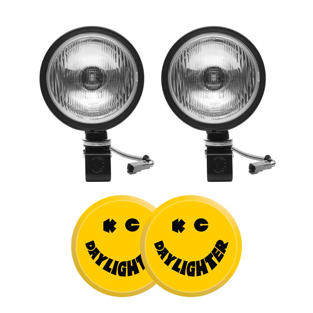 KC HiLiTES Driving/Fog Light, 6 in Round, 100 Watt Bulbs amp Draw 8.33 amp At 12 V Per Light, 2452 Raw Lumens Per Light, Set Of 2 - 0234