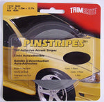 Trimbrite Pinstripe Tape, 1/4 in Pinstripe, Black, 36 ft Length - T1214