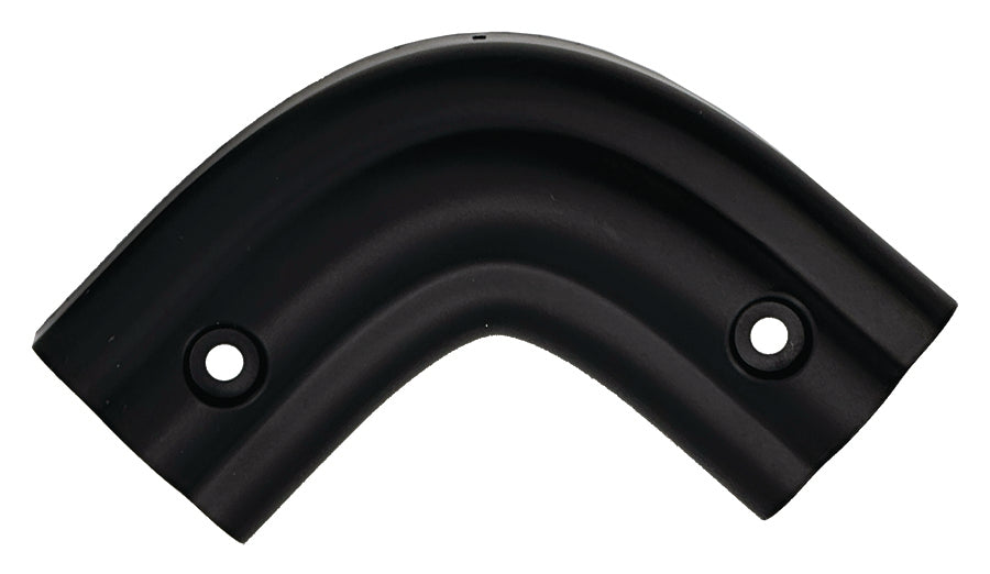 B&B Molders Slide Out Corner Guard, 1-1/2 in x 3-3/16 in Outside Diameter Top Rear Corner Trim, Black - 94355