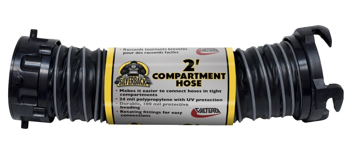 Valterra Sewer Hose, 2 ft Extended Length, 3 in Diameter, 24 Mil Polypropylene - D04-0602
