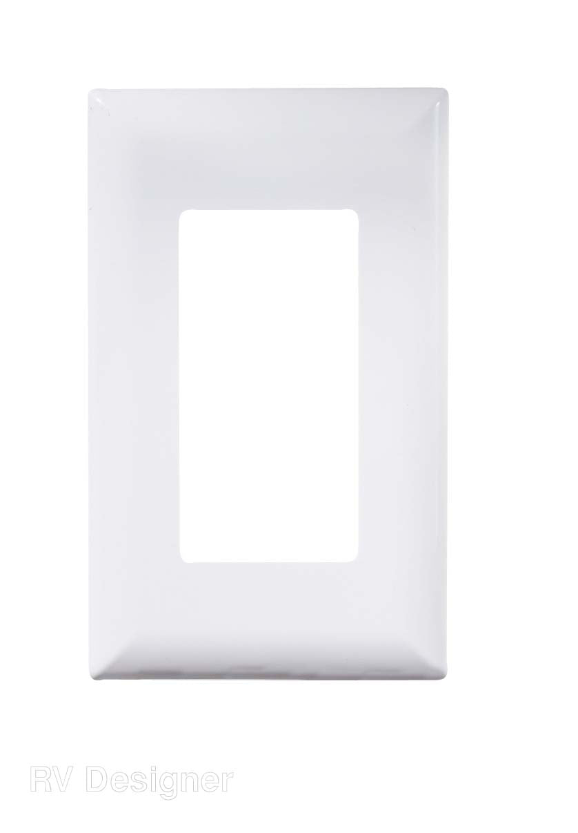 RV Designer Multi Purpose Switch Faceplate, White - S849