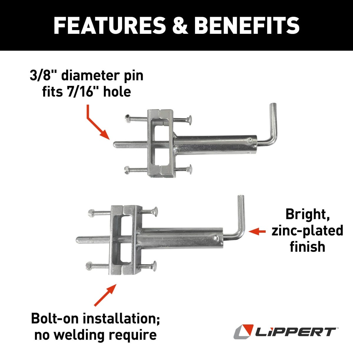 Lippert Trailer Landing Gear Pull Pin, Set Of 2 - 308287