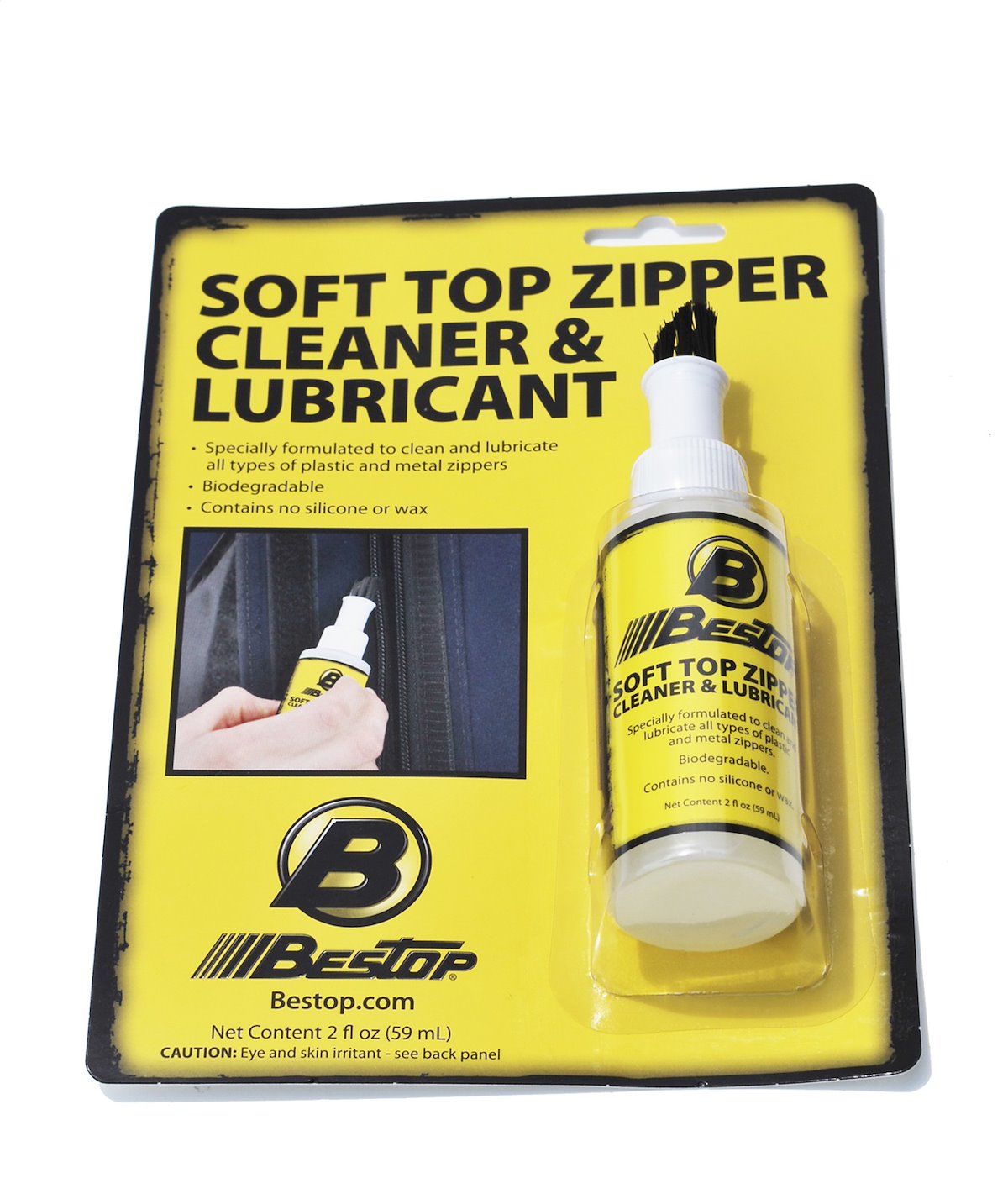 Bestop Zipper Lubricant, With One 2 oz Zipper Cleaner and Lubricant, Box Of 6 - 11216-00