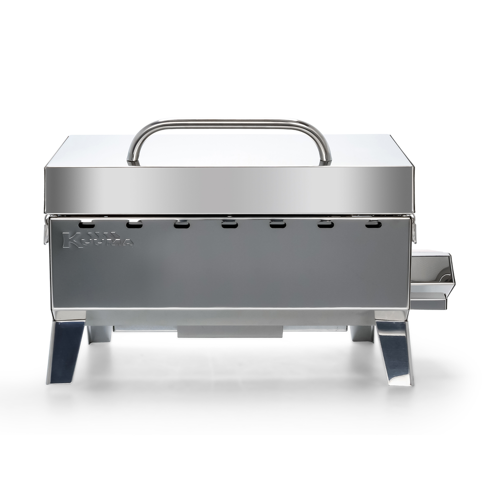 Camco Marine Barbeque Grill, Stow N' Go 125, 9000 BTU, 11-1/4 in Length x 19-3/4 in Width x 11 in Depth - 58140