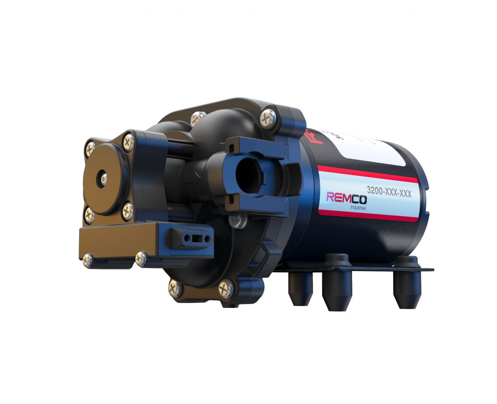 Remco Fresh Water Pump, PowerRV 3200 Series, 3.2 gal Per Minute, 45 PSI - 90-3214-1C4-82LSB