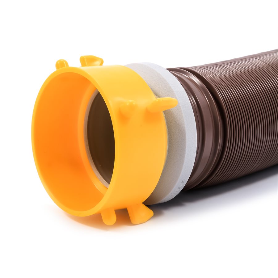 Camco Sewer Hose, 10 ft Extended Length, 3 in Diameter, 15 Mil HTS Vinyl - 39623