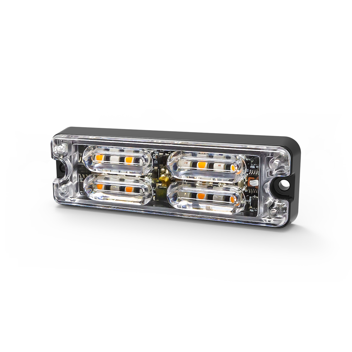 Ecco Electronic Warning Light, ED3511 Series, 3.3 in Length x 1.1 in Width x 0.5 in Height, 12 LED - ED3511AW