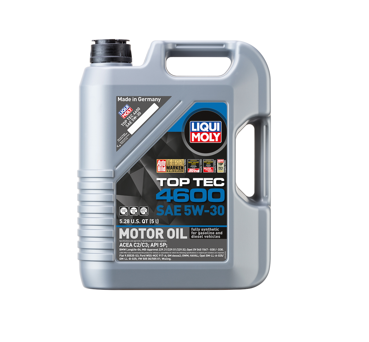 Liqui Moly Oil, Top Tec 4600, SAE 5W-30, 5 Liter Jug - 20448