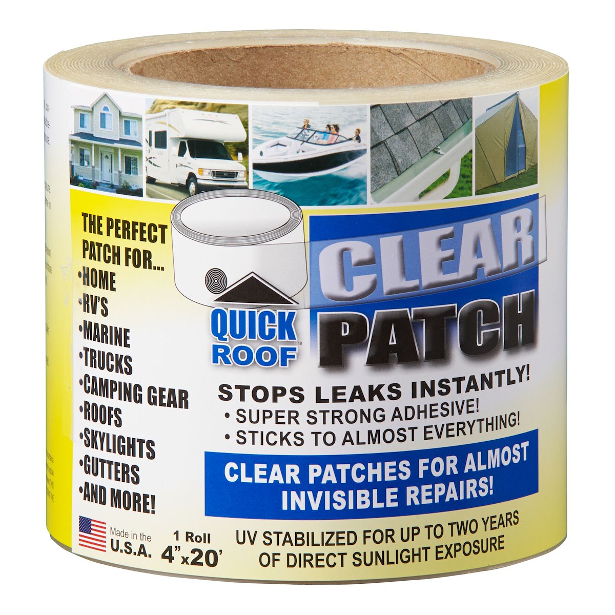 CoFair Product Roof Repair Tape, 4 in Width x 20 ft - QRCP420