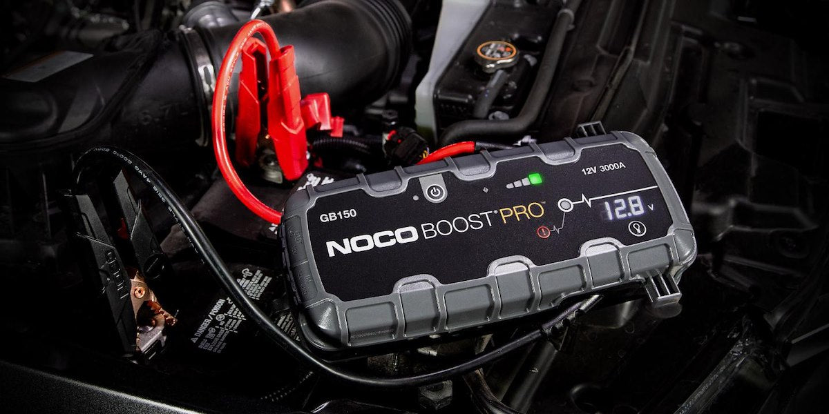 NOCO Battery Jump Starter, 88 Watt Hours Capacity Lithium-Ion Battery, 3000 Peak amp, Up To 80 Jump Starts Per Charge - GB150