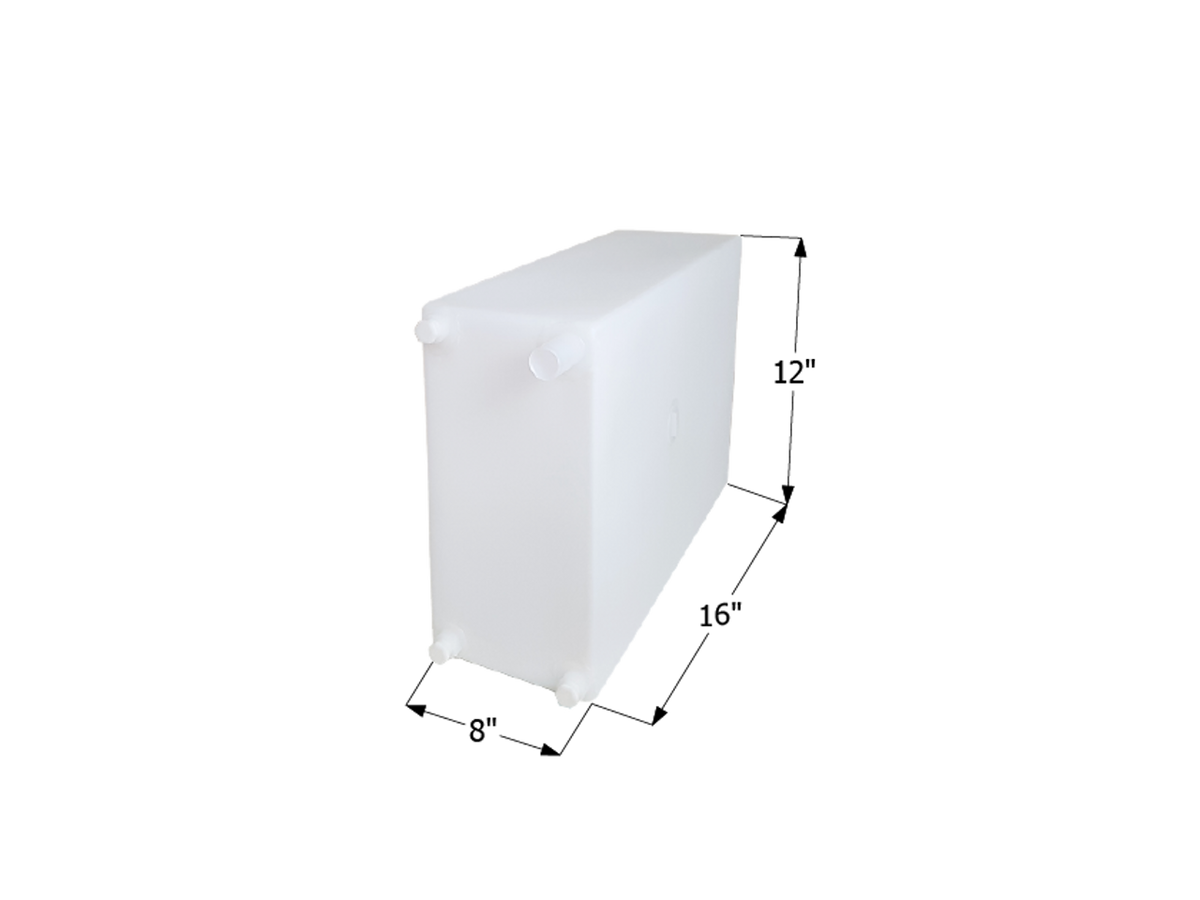 Icon Fresh Water Tank, 6 gal Capacity, 16 in Width x 8 in Length x 12 in Height - 12738