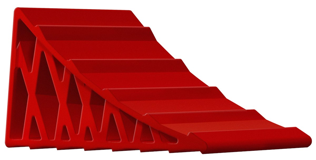 Valterra Wheel Chock, Red, 5-3/4 in Width - A10-0915