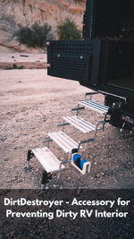 Torklift Entry Step, 6 Manual Folding Steps: 20 in Step Width x 8 in Tread Depth and 6 in Rise, 14 to 15 in Collapsed Height - A7806