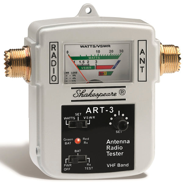 Shakespeare SWR Meter, 155 MHz To 158 MHz Frequency, 30 Watt Power, 50 Ohms Impedance - ART-3