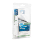 Camco Drip Rail Gutter Spout, White, Set of 4 - 42134