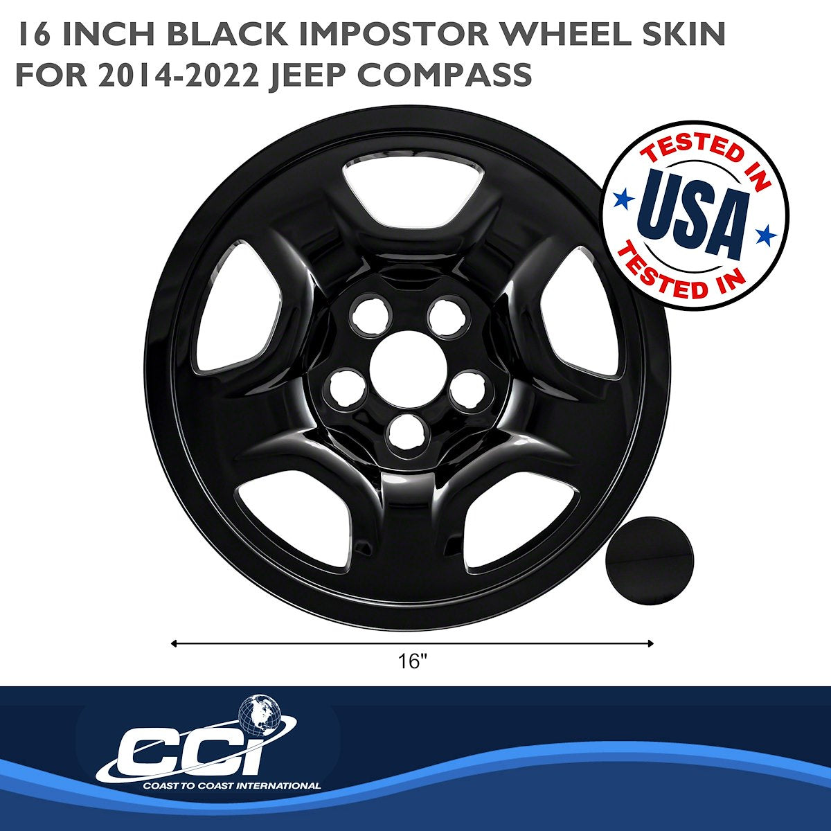 Coast2Coast Wheel Skins & Styled Wheel Covers IWCIMP97BLK product image 3