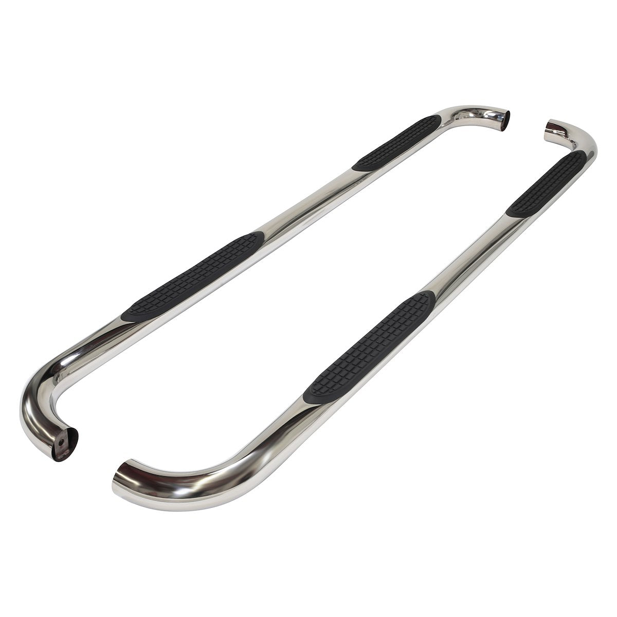 TrailFX Nerf Bar, 3 in Round Bent, Stainless Steel - A0030S