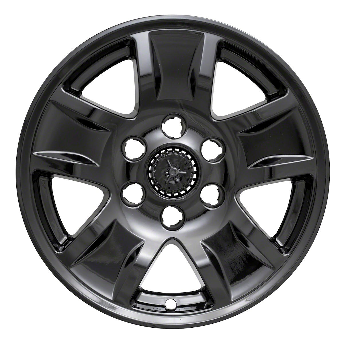 Coast2Coast Wheel Skin, 17 in, 5 Spokes, Gloss Black, Set Of 4 - IWCIMP390BLKN