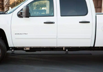 AMP Research Running Board, Textured Powder Coated, Black, Die Cast Aluminum - 75113-01A