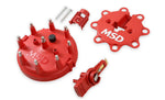 MSD Ignition Distributor Cap and Rotor Kit, For Use With Ford V8 TFI Distributors, Red - 8482