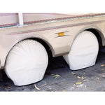 Adco Tire Cover, Fits 24 in To 26 in Diameter Tires, Polar White, Set Of 2 - 3954