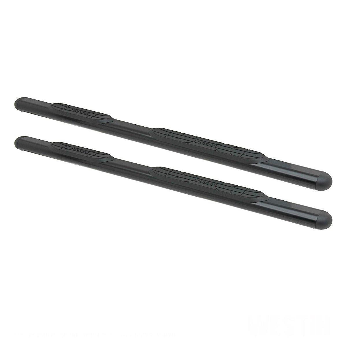 Westin Nerf Bar, 4 in Oval Straight, Black, Steel - 22-5025