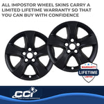 Coast2Coast Wheel Skin, 17 in, 5 Spokes, Gloss Black, Set Of 4 - IWCIMP352BLK