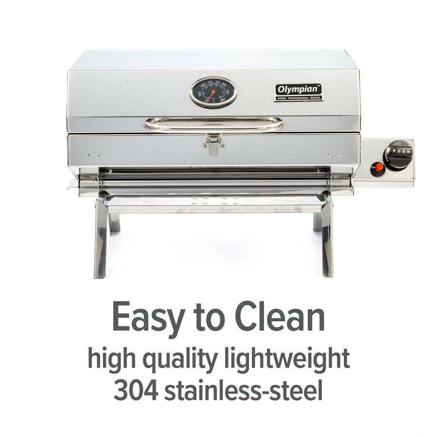 Camco Barbeque Grill, Stainless Steel - 57305