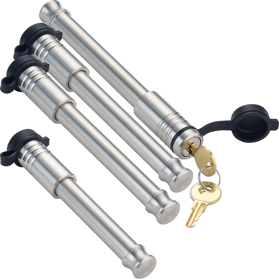 InfiniteRule Trailer Hitch Pin, 5/8 in Diameter Hitch Lock/5/8 in Diameter Receiver Lock, Stainless Steel, Set of 4 - 61775-S